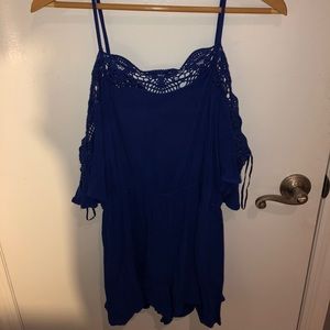 Adorable blue/purple romper